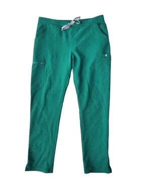 Figs Yola Skinny Cargo Scrub Pants in Hunter Green Women’s Size Medium